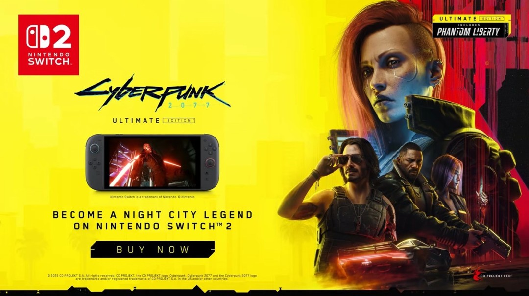 CDPR：《赛博朋克2077》Switch 2版已收回成本并开始盈利 - 配图